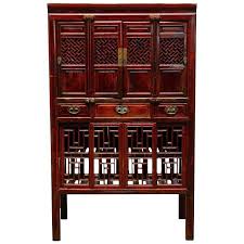 Chinese Lacquered Lattice Door Kitchen Cabinet Kitchen Cabinet Shelves Asian Furniture Kitchen Cabinets Prices
