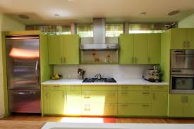 This henley kitchen is hand painted with sage green. Cabinets Small Modern Green Kitchen Novocom Top