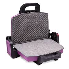 4 adet tost kapasitesi, 180 derece açılabilir üst gövdesi, dik durması sayesinde az yer kaplama, yağ kanalları sayesinde temiz kullanım imkanı, ısı ayar düğmesi ile kısa sürede ısınma, aynı anda tost ve ızgara yapabilme, quick grill. Karaca Future Granit Tost Makinesi Violet Alkapida Com