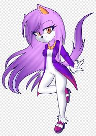 Her muzzle is white, her inner ears are peach colored and the tip of her long tail dark purple. Blaze The Cat Shadow The Hedgehog Sonic The Hedgehog Tails Amy Rose Blaze Horse Purple Png Pngegg