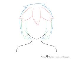 While hairstyles and clothing are not the same thing, a hairstyle can make an outfit look quite nice. How To Draw Anime And Manga Hair Female Animeoutline
