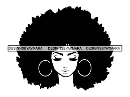 Black Women Nubian Princess Queen Afro Hair Beautiful African American Female Lady Svg Eps Png Vec Black Woman Silhouette Afro Women Black Girl Magic Art