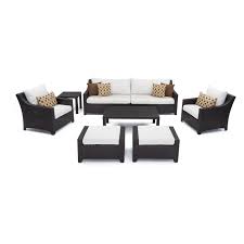 Rst Brands Deco 8 Piece Sofa And Club Chair Set Furniture Sofa Set Outdoor Living Furniture Wicker Patio Furniture