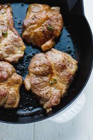 Baked Pork Steak Recipe Tender And Juicy Pork Shoulder Steaks Lightly Browned On The Stove Top And Th Pork Steak Recipe Cooking Pork Steaks Baked Pork Steak