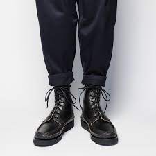 yuketen maine guide db boots in g black moccasins style boots shoe laces