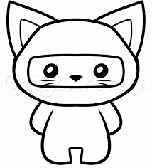 How To Draw A Ninja Cat Step By Step Cartoon Animals Animals Free Online Drawing Tutorial Added By Dawn Janu Ninja Cats Cartoon Animals Cat Coloring Page