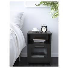 Black side tables for bedroom. Brimnes Bedside Table Black 39x41 Cm Ikea