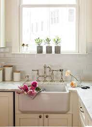 Check spelling or type a new query. Ivory Kitchen Cabinets With Beveled Subway Tile Backsplash Cottage Kitchen