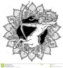 Sagittarius Zodiac Sign With A Decorative Frame Of Sun Flares And Sunflower Petals Astrology Sagittarius Tattoo Designs Sagittarius Tattoo Zodiac Sagittarius