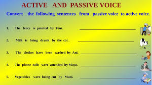 We did not find results for: Convert The Following Sentences From Passive Voice To Active Voice Worksheet