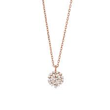 rose gold plated necklace dora 8mm