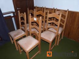 Esofastore dining room contemporary 7pc set dining table 6x chairs white faux leather uphostered tufted chair. Oak Dining Room Chairs