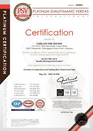 Inspection & load testing services. About Us Careion Tube