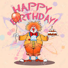 Allow me to share a personal business card that i found useful about ten years ago. Birthday Greeting Card With Clown Vector Illustration Royalty Free Cliparts Vectors And Stock Illustration Image 29650203