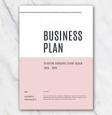 Cover Page Of Pink Creative Business Plan Template Businessplanning Creative Business Plan Template Business Plan Template Free Creative Business Plan