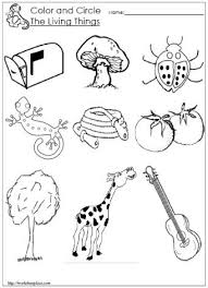 Circle The Living Things Worksheet Worksheets Living And Nonliving Preschool Science Kindergarten Science