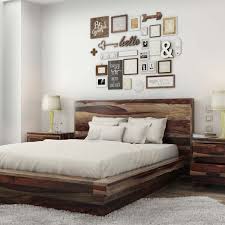 With its strong metallic frame and the solid wood rails, it promises longer lifespan for your mattress. Virginia Modern Handcrafted Solid Wood Platform Bed