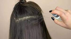 Simply spray the product generously over the tape, until the area is saturated. How To Remove Tape Hair Extensions 7 Steps With Pictures