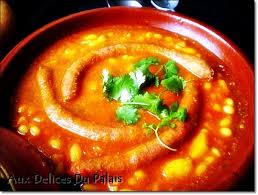 Mélanger les ingrédients et former des boulettes de 2 cm de diamètre environ. Loubia Au Merguez Le Cassoulet A L Algerienne Aux Delices Du Palais