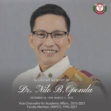 Dr. Nilo B. Oponda (1958-2024)