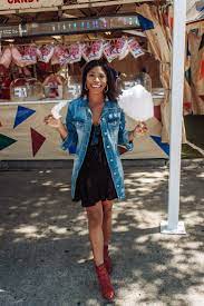 You Don T Have To Be From Texas To Love This Fall Trend Western Dsw How To Style Western Boots Co Fair Outfits Red Cowboy Boots Outfit State Fair Outfit