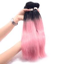 Hair weave is a type of hair extensions that blends with your own tresses. Ombre Black Pink Remy Hair Sew In Human Hair Weave Buy At The Price Of 25 00 In Alibaba Com Imall Com
