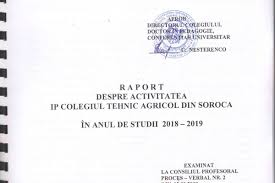 Liceumeg@mail.ru raport de autoevaluare ( confirmarea gradului didactic doi) carauș tatiana, profesor de. Raport De Activitate Colegiul Tehnic Agricol Din Soroca