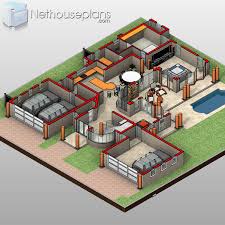 5 Bedroom Double Storey House Plan In South Africa Nethouseplansnethouseplans Double Storey House Double Storey House Plans House Layout Plans