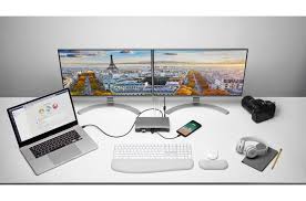 The docking station that you're buying should support 4k or 5k display resolution or something closer to. Sd5600t Thunderbolt 3 And Usb C Dual 4k Hybrid Docking Station 100w Pd Win Mac Universal Laptop Usb Docking Stations Kensington