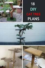 A cat tree tower or cat condo can provide a great opportunity for playing, jumping while a cat scratching post is a great way to redirect unwanted clawing. 18 Classy Diy Cat Tree Tower Plans Free List Mymydiy Inspiring Diy Projects
