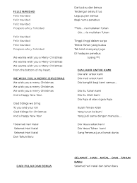 Januari 21, 2015 lirik lagu krismas. Lirik Lagu Natal Carolling