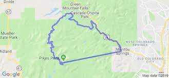 Here are some local maps and directions for where to next? Pikes Peak Run Route Ref 35770 Motorcycle Roads