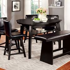 Because of its shape this dining furniture allows you and your family or guests to communicate in an intimate manner during meals. Furniture Of America Hurley Counter Ht Table