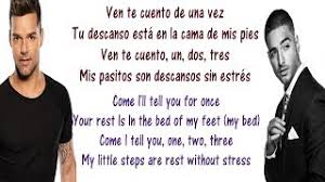 Maluma's single corazon, featuring brazilian artist nego do borel, has proven to be a successful bilingual hit, reaching more than 770 million views on youtube since its release in december. Ricky Martin Vente Pa Ca Lyrics English And Spanish Ft Maluma Translation Meaning
