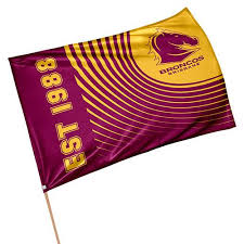 The easiest way to watch brisbane broncos nrl games when outside australia is to sign up for watch nrl broncos , the official service that enables you to stream every game live or on demand. Brisbane Broncos Game Day Flag Brisbane Broncos Merchandise Nrl Merchandise Sporting Goods Thebedroom Com Au The Bedroom