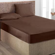 طقم شرشف مطاط صيفي مزدوج بني عدد القطع 3 furniture home decor bed