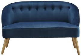 Bank Sophia Blau Modern Holz Textil 126 5 77 75cm Momax Modern Living Kuchen Sofa Kuchensofa Kleines Sofa