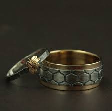 Honey Bee Wedding Rings Bee Ring Jewelry Wedding Ring Sets