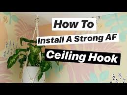 Maybe you would like to learn more about one of these? How To Install A Ceiling Hook Perfect For Hanging Plants Youtube