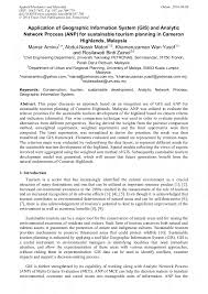 The current issue of bmc public health presents work by the consortium of low income population research (cb40r), highlighting a comprehensive aspect of health, i.e., physical health, mental health, health behaviour and health financing; Application Of Geographic Information System Gis And Analytic Network Process Anp For Sustainable Tourism Planning In Cameron Highlands Malaysia Scientific Net