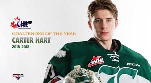 Hockey and soccer goalie advocate. Carter Hart Again Wins Chl Goaltender Of The Year Award Everett Silvertips
