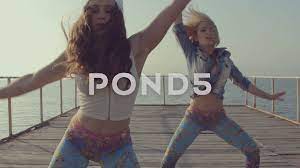 Twerk By Young Energetic Teen Girls On A Stock Video Pond5