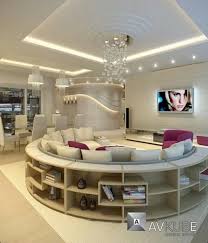 Circular Furniture With Built In Book Shelves Share Home Italian Living Room House