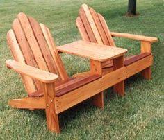 Adirondack Loveseat With Table Plans Yard Furniture Adirondack Furniture Adirondack Chair