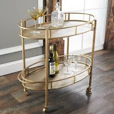 Black And Gold Bar Cart Oval Bar Cart With Images Bar Furniture Bar Cart Decor Gold Bar Cart