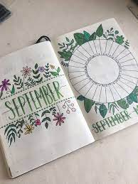September Title Page And Mood Tracker From My Bullet Journal Bullet Journal September Bullet Journal Tracker Bullet Journal Title Page
