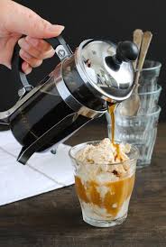 Double Coffee Affogato Rezept Coffee Shop Kaffeeeis Kaffee Trinken