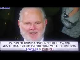 Trump announces Rush Limbaugh Medal of Freedom!!!