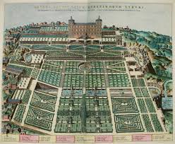 Etienne Duperac S Bird S Eye Plan View Of The Gardens At Villa D Este Tivoli Garden History Garden Planning Renaissance Gardens
