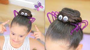 Spider Hairstyle For Halloween Chikaschiceng Wacky Hair Wacky Hair Days Crazy Hair Day Girls